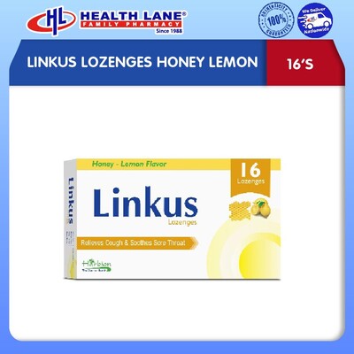 LINKUS LOZENGES HONEY LEMON (16'S)